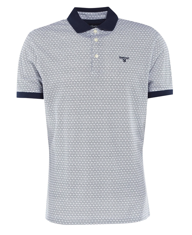 Blue Men's Barbour Gateside Polo shirts | YDGT-15904