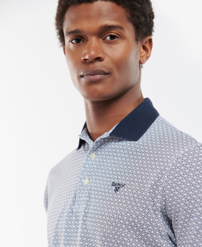 Blue Men's Barbour Gateside Polo shirts | YDGT-15904