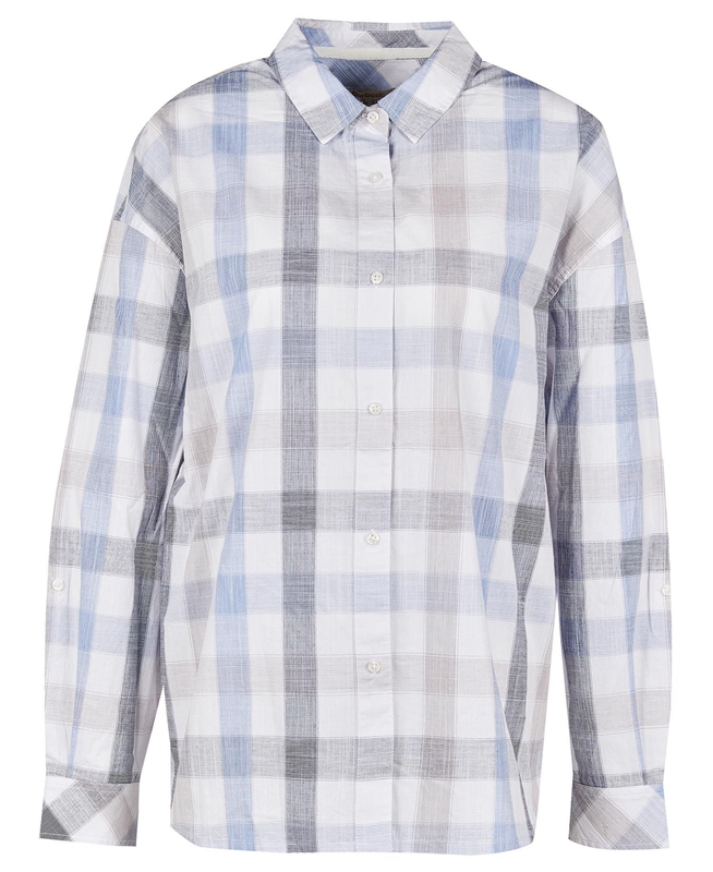 Blue Women's Barbour Explorer Lara Shirts | YAJT-61049