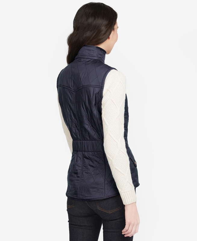 Blue Women's Barbour Weste Cavalry Vest | DBIR-52876