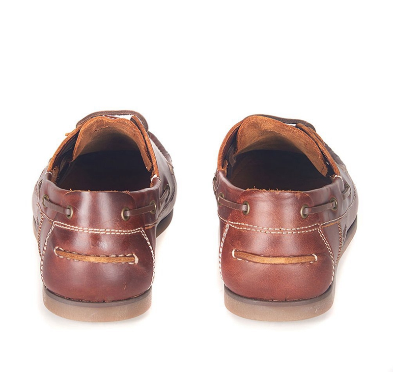 Brown Men's Barbour Capstan Boat Shoes | VIFU-10673