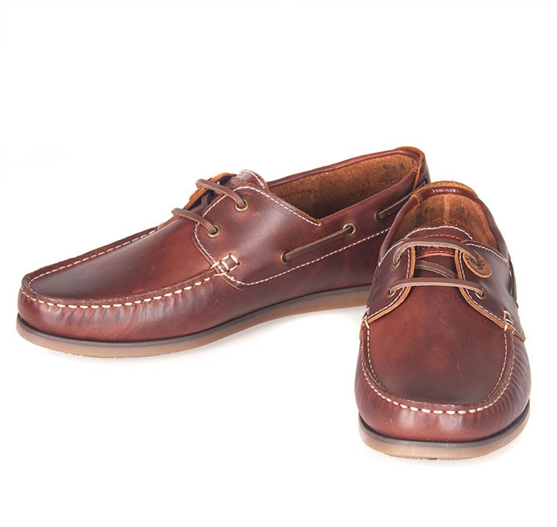 Brown Men's Barbour Capstan Boat Shoes | VIFU-10673