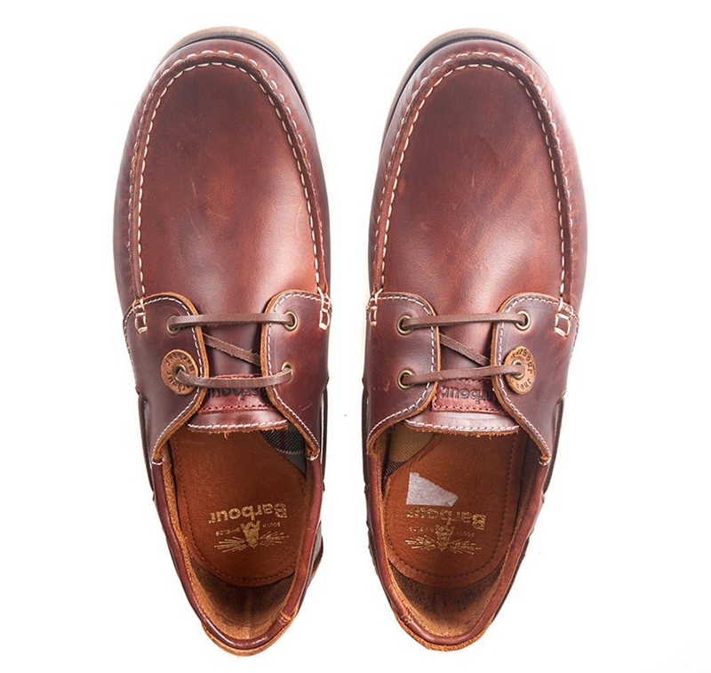 Brown Men's Barbour Capstan Boat Shoes | VIFU-10673