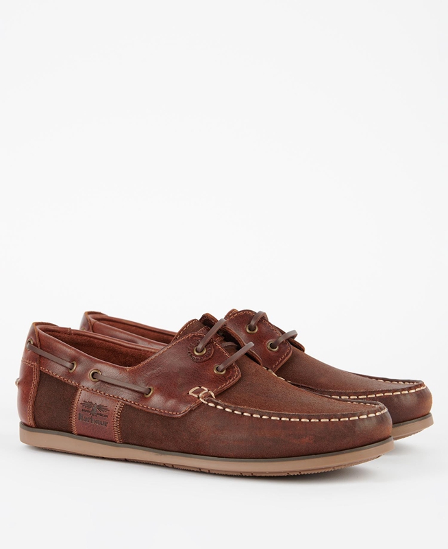 Brown Men's Barbour Capstan Loafers | MTZS-72358