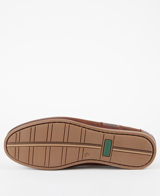 Brown Men's Barbour Capstan Loafers | MTZS-72358