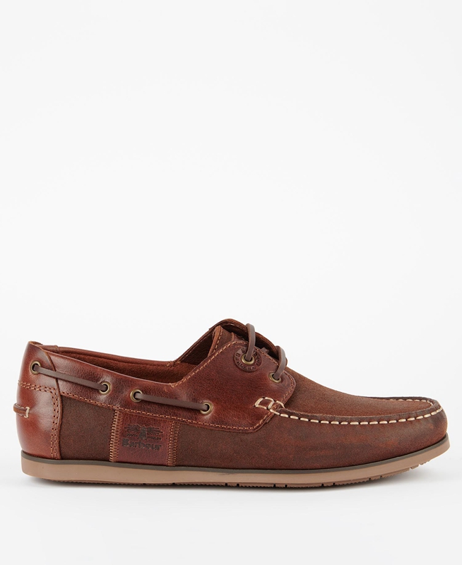 Brown Men\'s Barbour Capstan Loafers | MTZS-72358