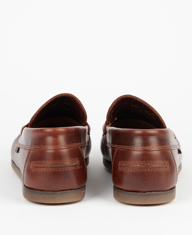 Brown Men's Barbour Kelson Loafers | NZUD-46097