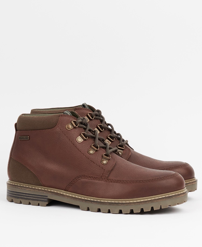 Brown Men's Barbour fenton Boots | SEWF-64830