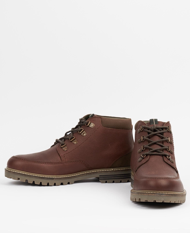 Brown Men's Barbour fenton Boots | SEWF-64830