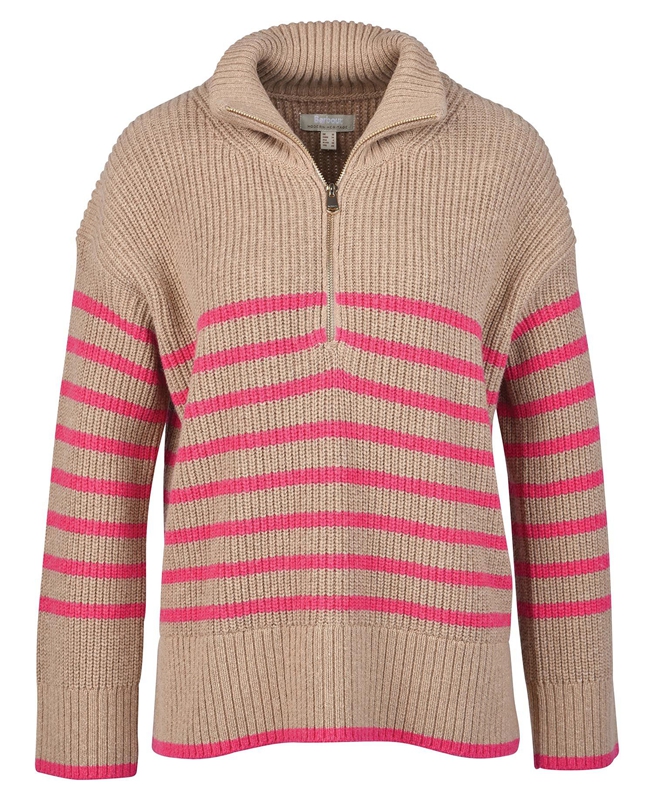 Brown Women's Barbour Jemima Knit Sweaters | SGTX-29583