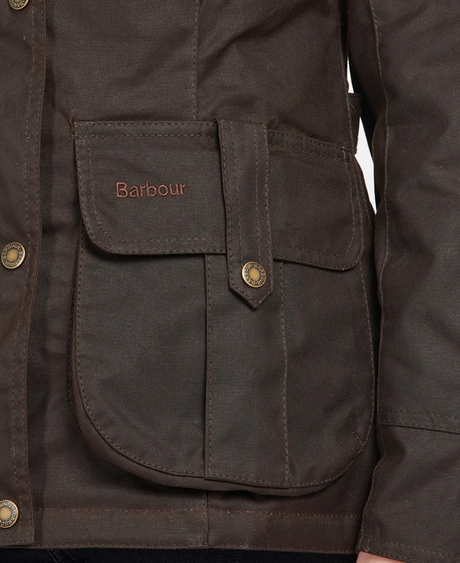 Brown Women's Barbour Winter Defence Waxed Jackets | ISNC-61240