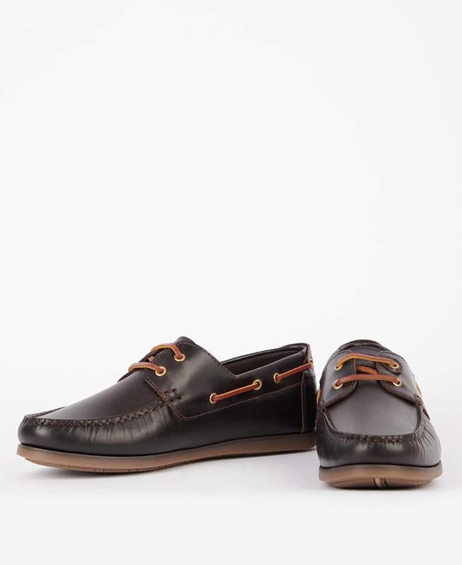 Coffee Men's Barbour Capstan Loafers | KHIZ-58379