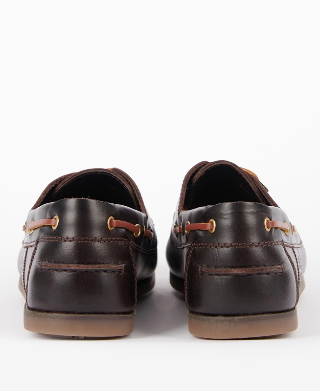 Coffee Men's Barbour Capstan Loafers | KHIZ-58379