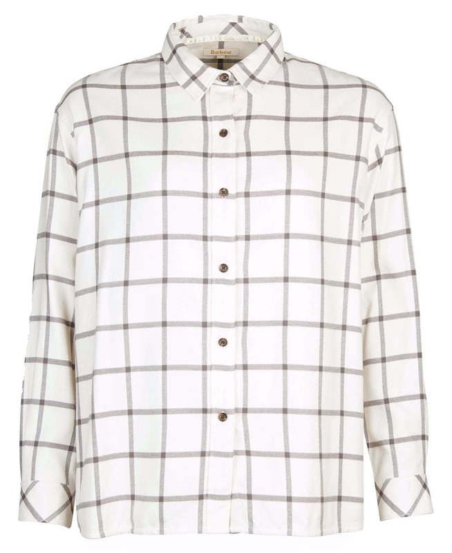 Cream Women's Barbour Elena Shirts | QCGP-82973