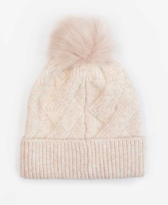 Cream Women's Barbour Montrose Beanie Hats | RYIW-19580