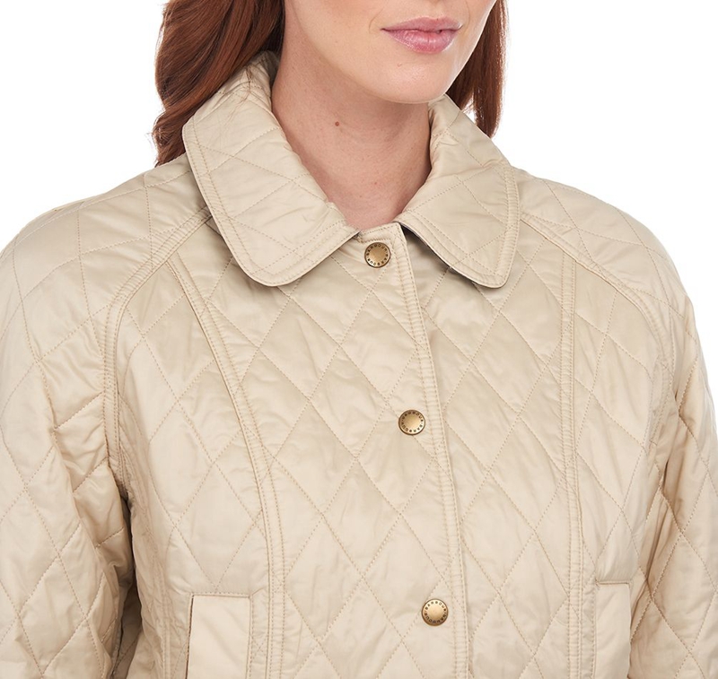 Cream Women's Barbour Summer Beadnell Quilted Jackets | LKEI-39416