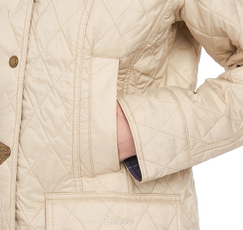 Cream Women's Barbour Summer Beadnell Quilted Jackets | LKEI-39416