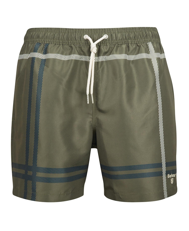 Green Men's Barbour Blaine Swim Pants | MSHK-82430