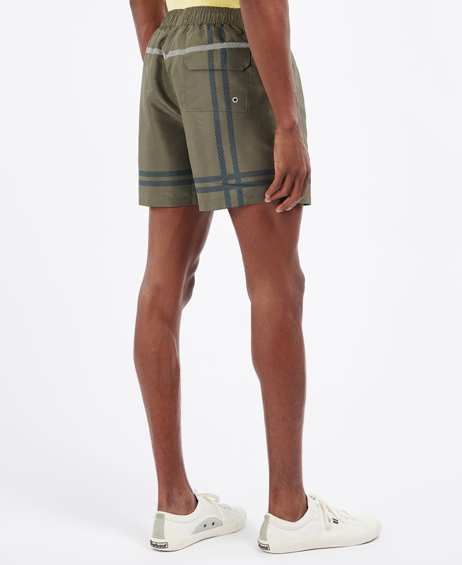 Green Men's Barbour Blaine Swim Pants | MSHK-82430