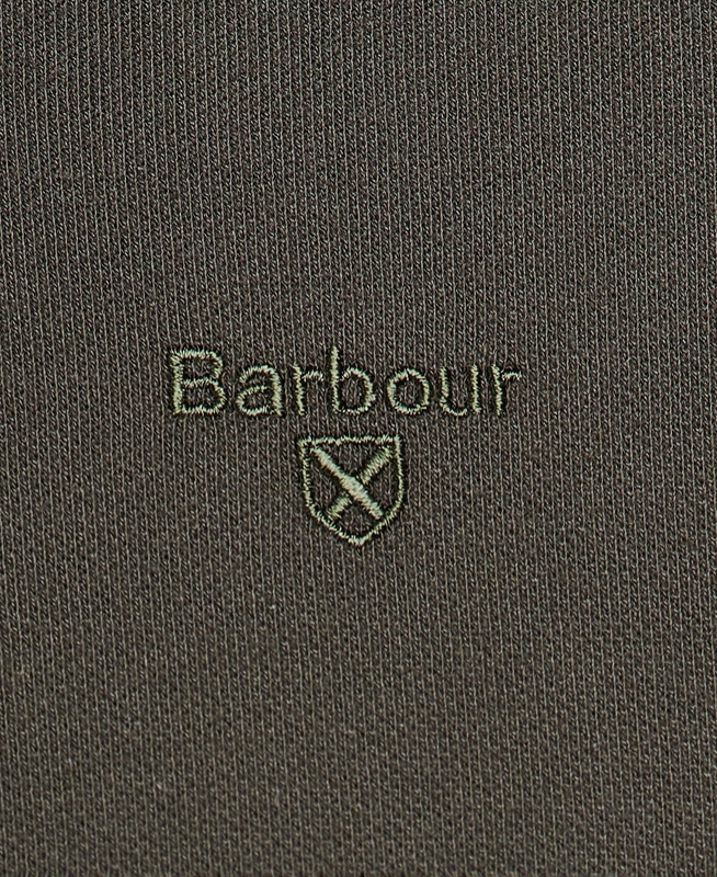 Green Men's Barbour Essential Langarmshirt Sports Polo shirts | CQDE-05482