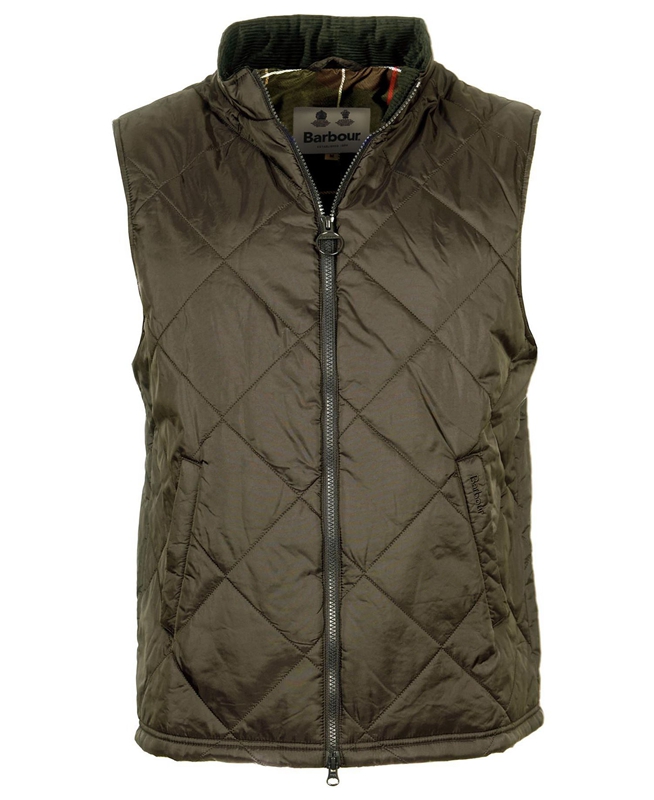 Green Men's Barbour Finn Vest | OMZH-75142