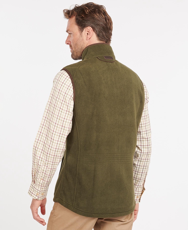 Green Men's Barbour Langdale Vest | MBTG-48072