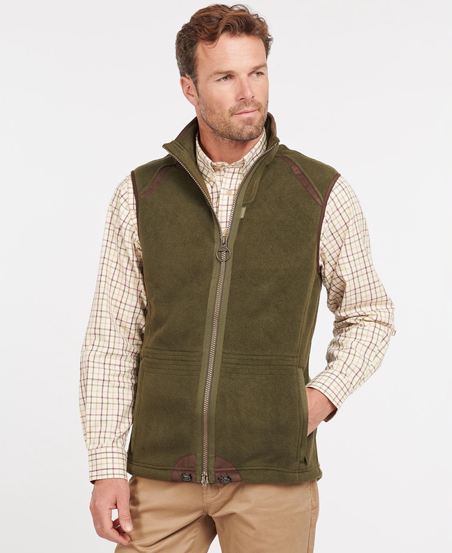 Green Men\'s Barbour Langdale Vest | MBTG-48072