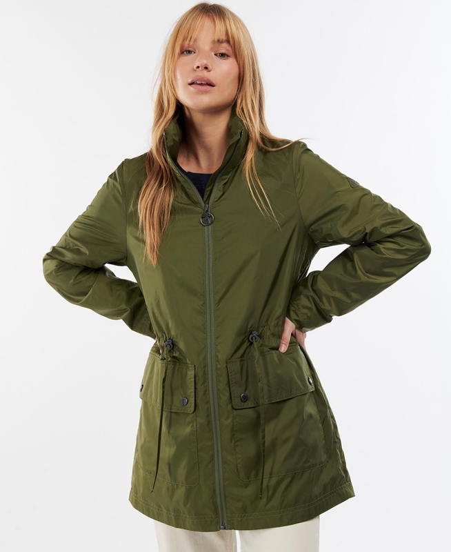 Green Women's Barbour Campion Showerproof Casual Jackets | VOKS-74658