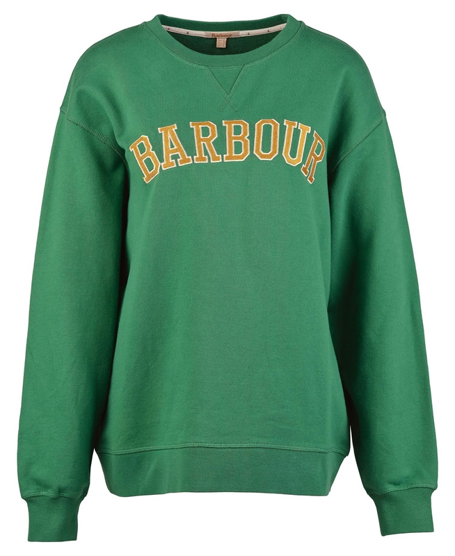 Green Women's Barbour Northumberland Sweatshirts | JASY-67340