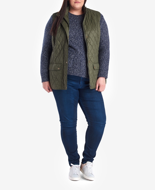 Green Women's Barbour Otterburn Vest | AXZT-73195