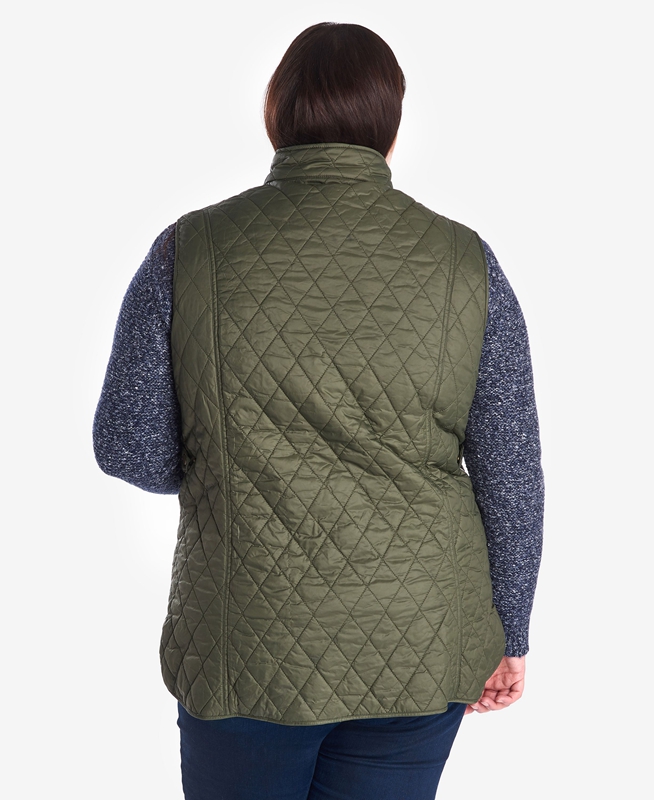 Green Women's Barbour Otterburn Vest | AXZT-73195