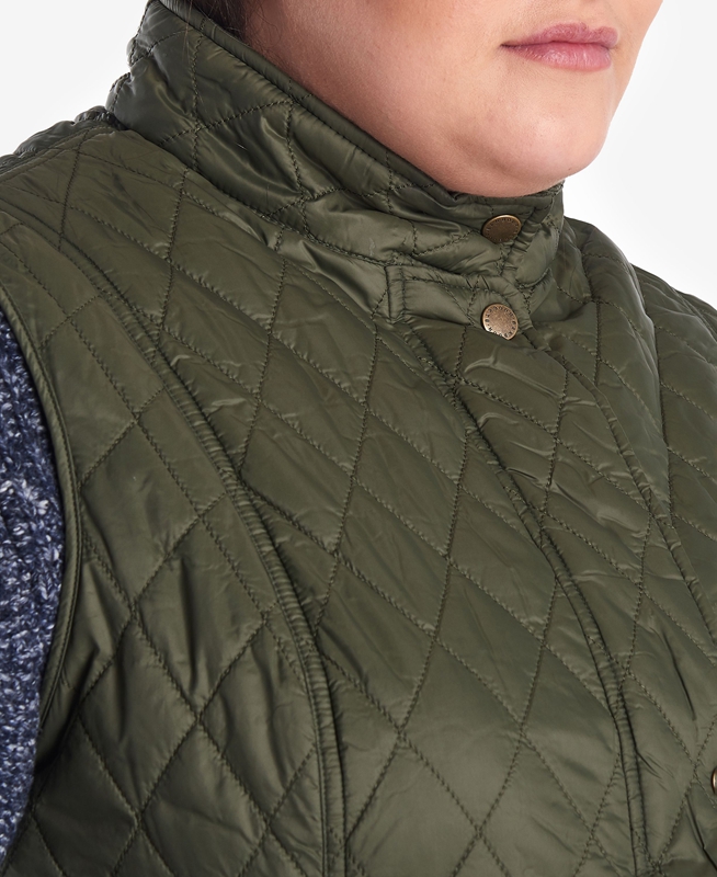 Green Women's Barbour Otterburn Vest | AXZT-73195