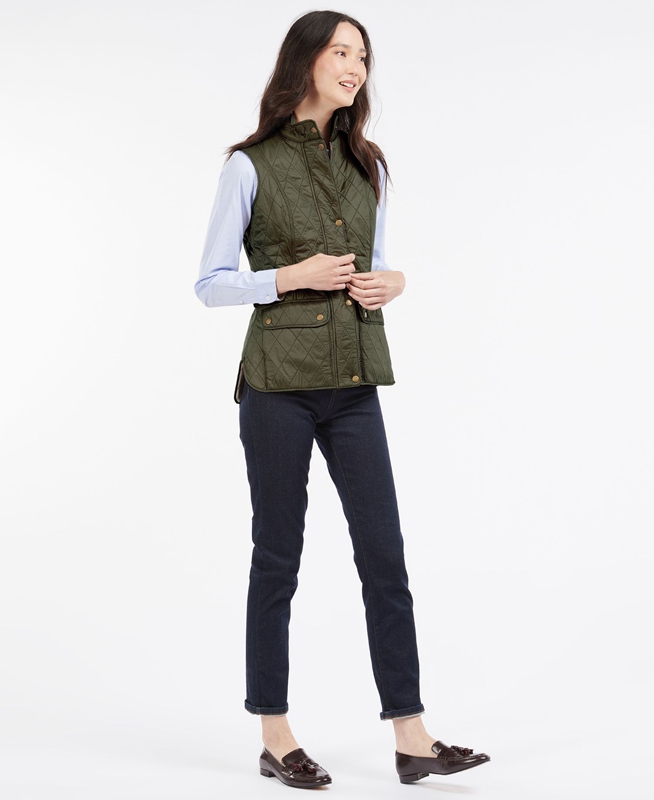 Green Women's Barbour Weste Wray Vest | AWUB-35219