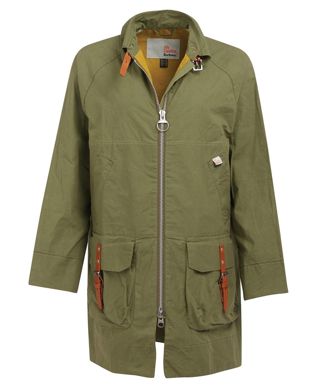 Green Women's Barbour x Ally Capellino Step Casual Jackets | EYNL-36419