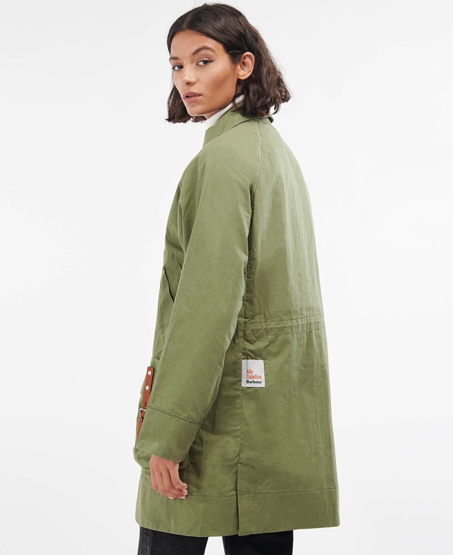 Green Women's Barbour x Ally Capellino Step Casual Jackets | EYNL-36419