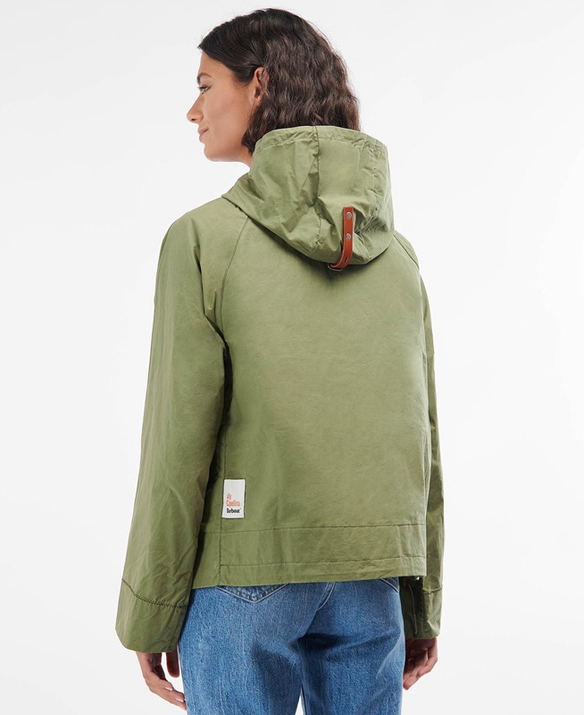 Green Women's Barbour x Ally Capellino Tip Casual Jackets | ZGHT-93215