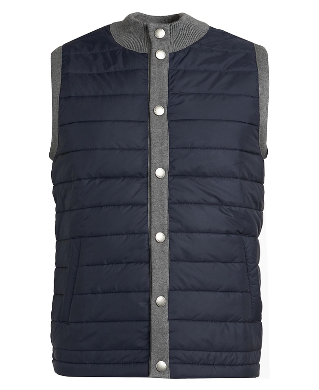 Grey Men's Barbour Essential Vest | EOTY-49802