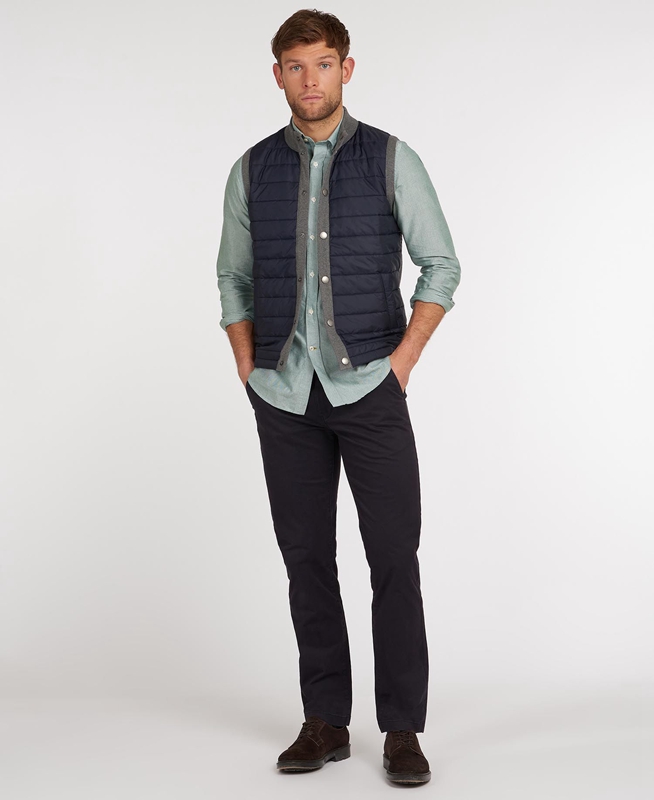 Grey Men's Barbour Essential Vest | EOTY-49802