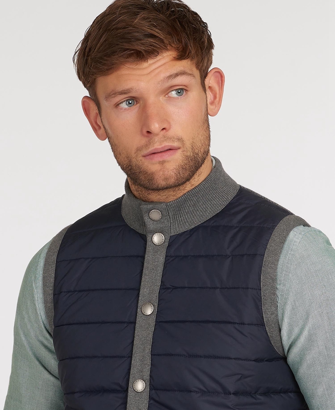 Grey Men's Barbour Essential Vest | EOTY-49802