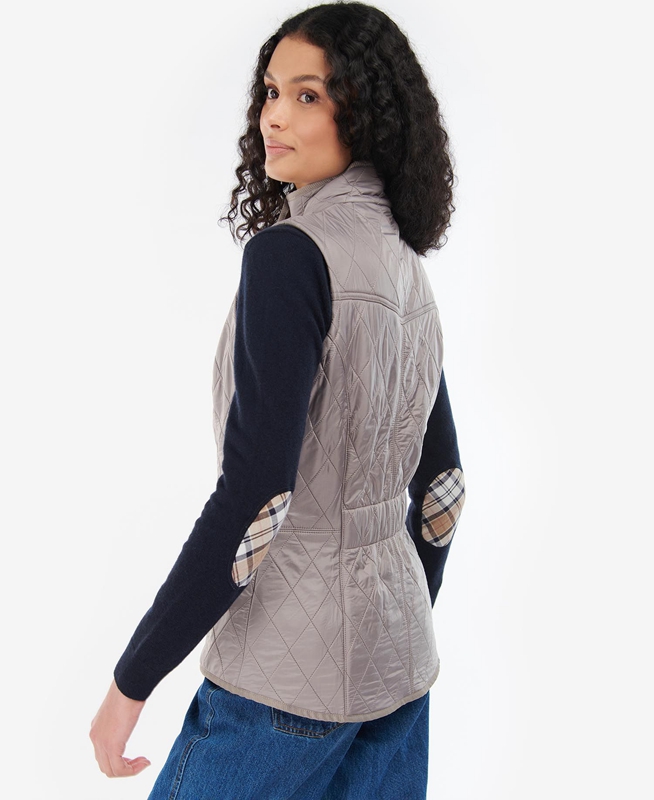 Grey Women's Barbour Cavalry Vest | POEH-58729