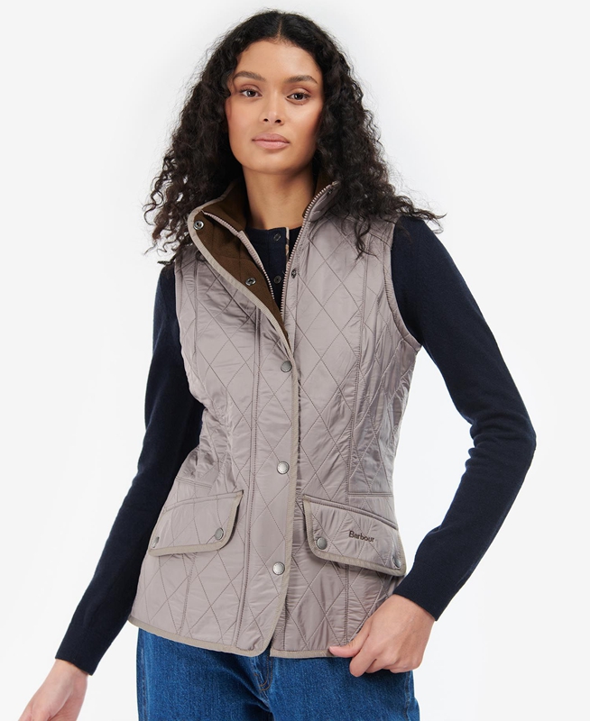 Grey Women's Barbour Cavalry Vest | POEH-58729