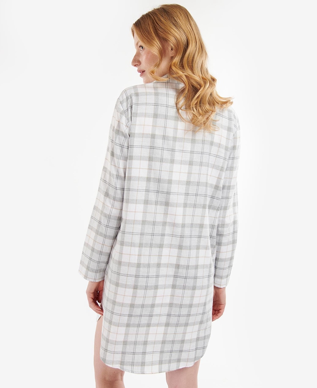 Grey Women's Barbour Etta Nightshirt Nightwear | UONK-14503