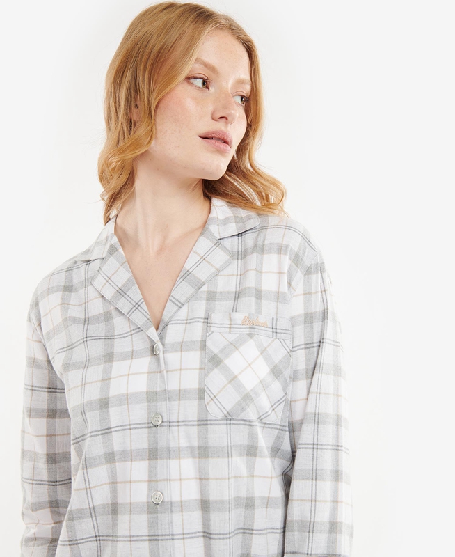 Grey Women's Barbour Etta Nightshirt Nightwear | UONK-14503