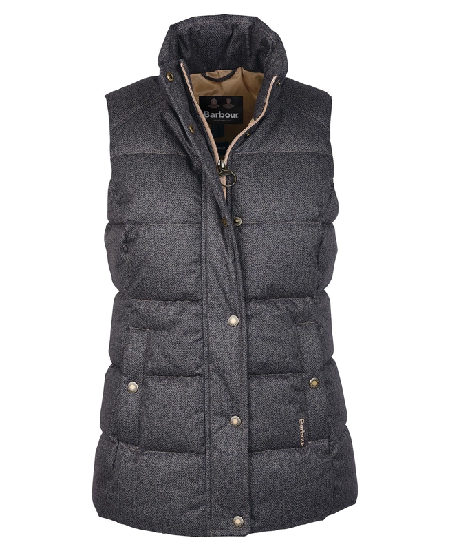 Grey Women's Barbour Foxglove Vest | LJGM-71253