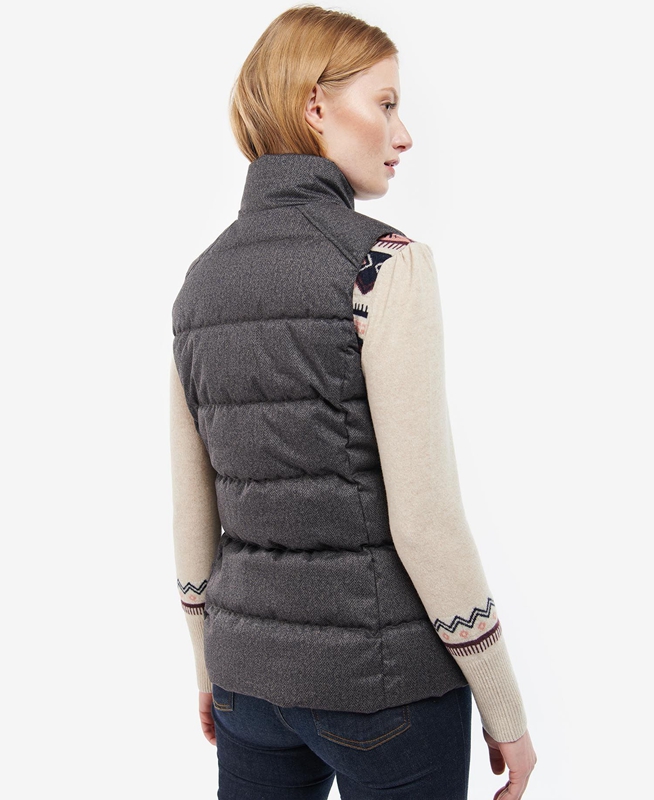 Grey Women's Barbour Foxglove Vest | LJGM-71253