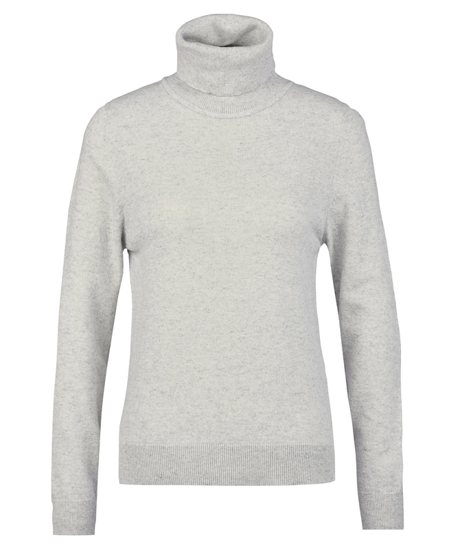 Grey Women's Barbour Pendle Roll-Neck Sweaters | KVJB-87643