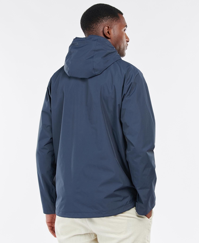 Navy Men's Barbour Begral Showerproof Casual Jackets | JXYT-19350