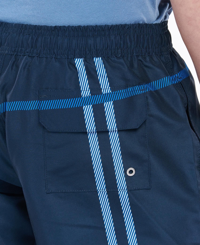 Navy Men's Barbour Blaine Swim Pants | IYHL-28975