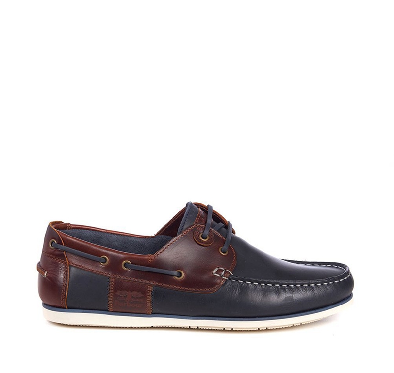 Navy Men\'s Barbour Capstan Boat Shoes | FUQL-69385