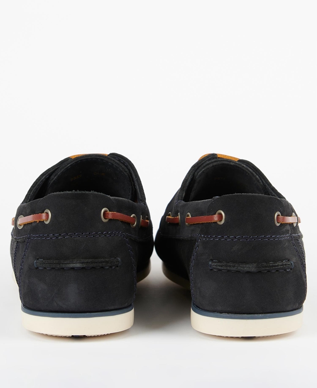 Navy Men's Barbour Capstan Loafers | ORUA-34150